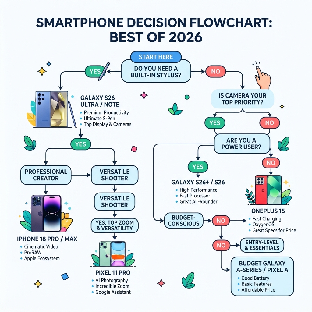  Flowchart: Which 2026 flagship should you buy?