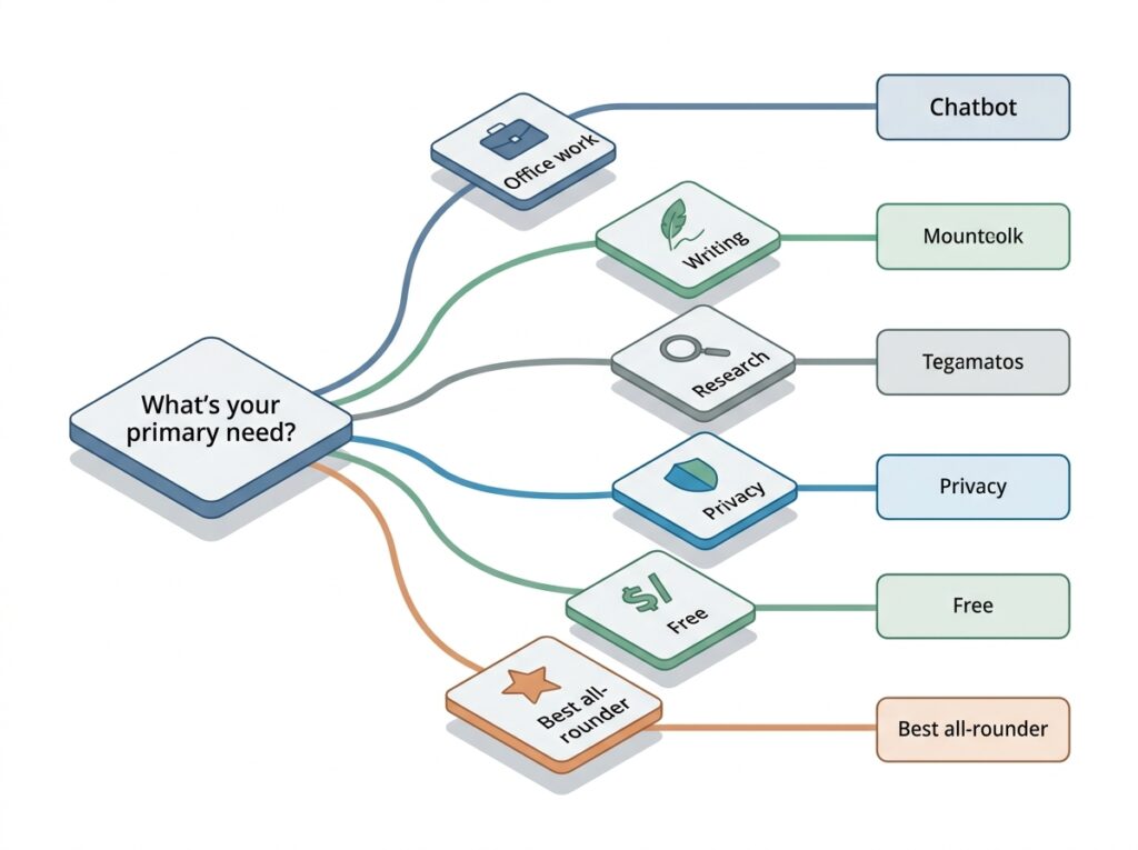 Decision flowchart to help choose...